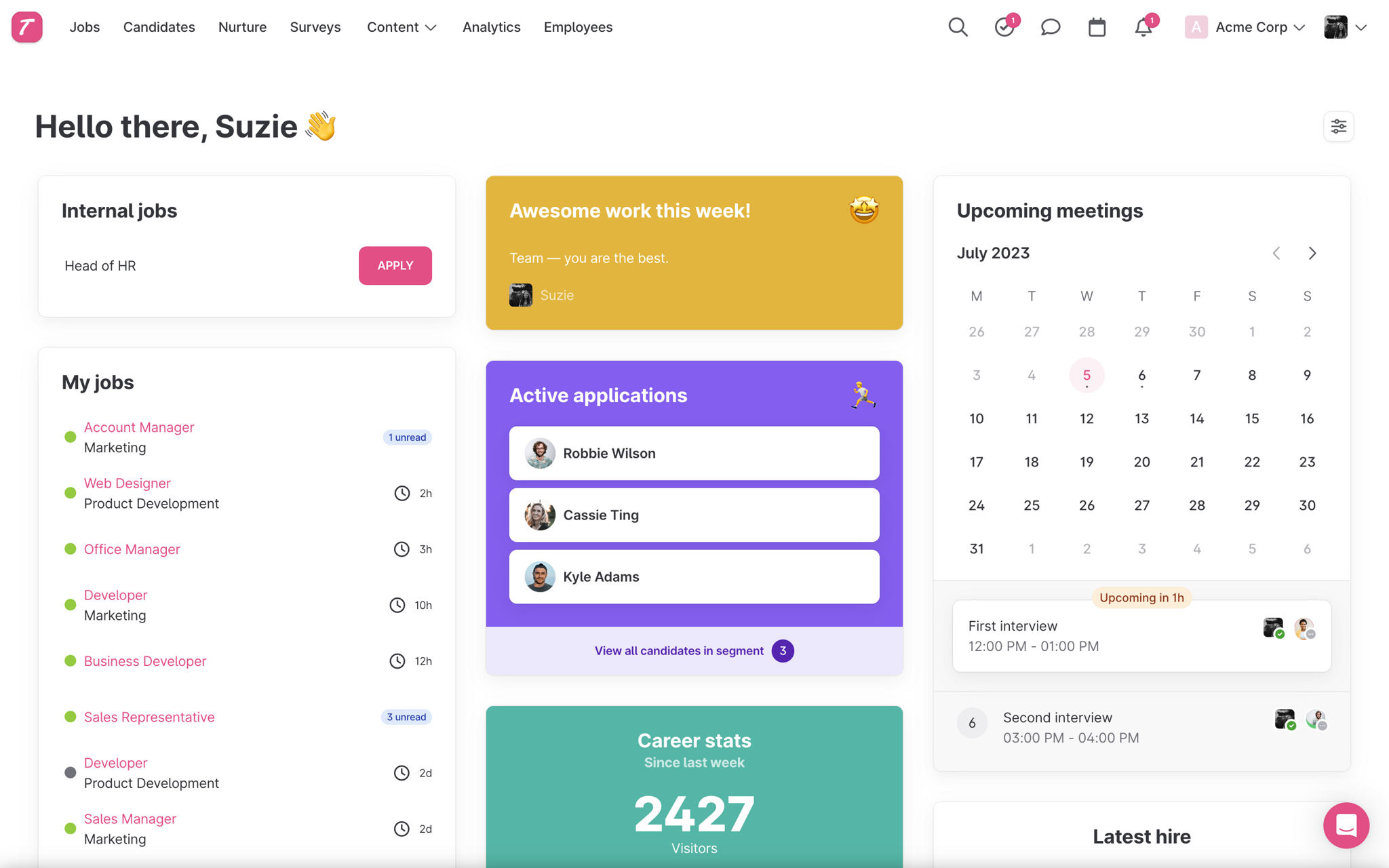 Adapt Applicant Tracking System A Powerful Applicant Tracking System - All-In-One Software | Teamtailor