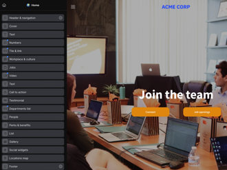 Teamtailor career site builder