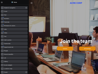 Teamtailor career site builder