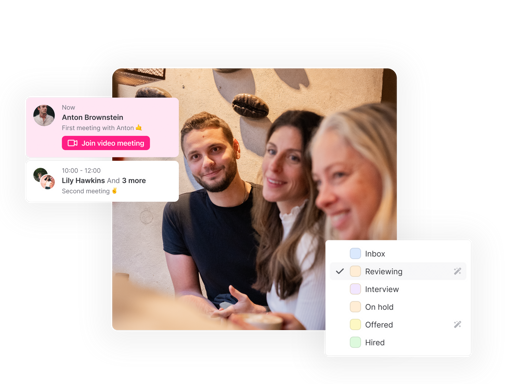 People and visual elements of an ATS