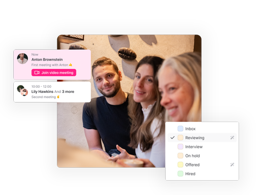 People and visual elements of an ATS