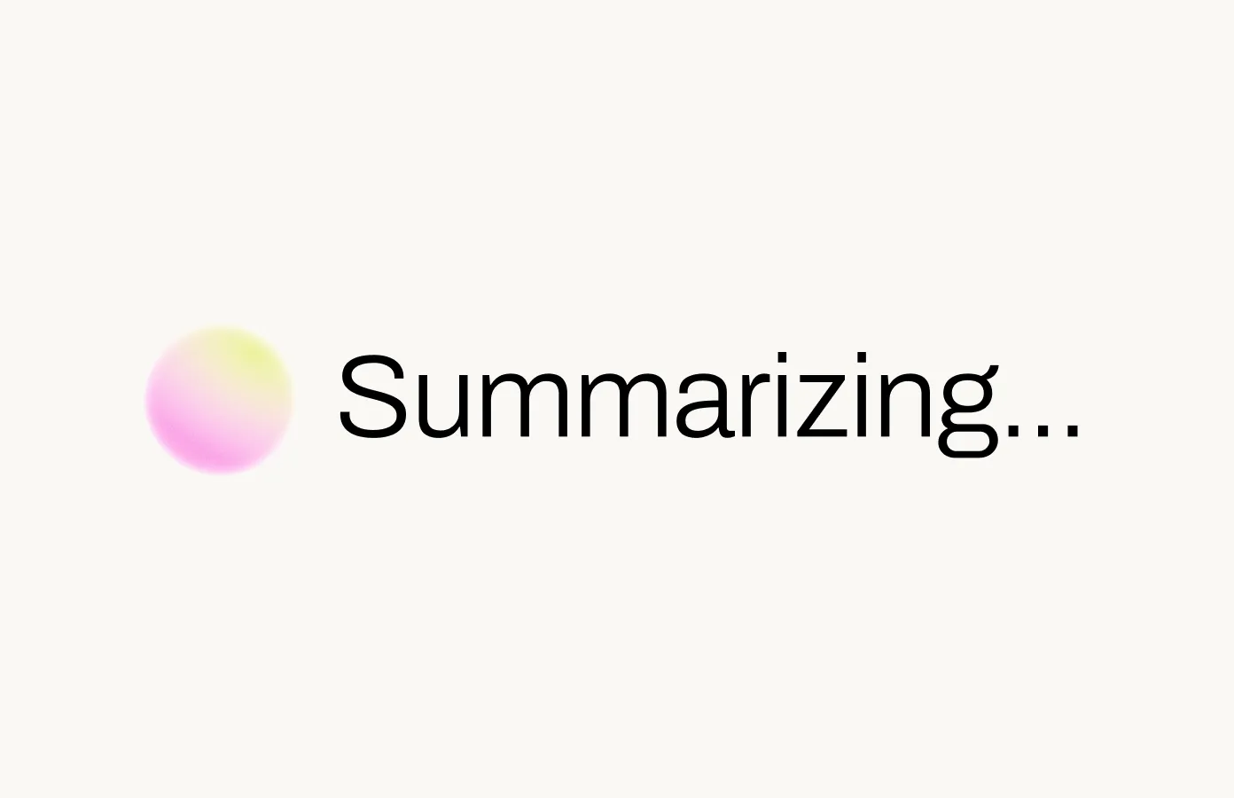 Summaries in one click
