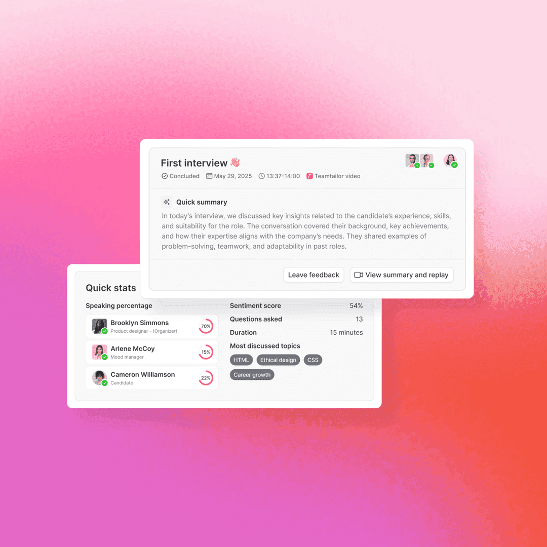 Teamtailor Analytics ATS for ambitious teams | A powerful all-in-one recruiting software ...