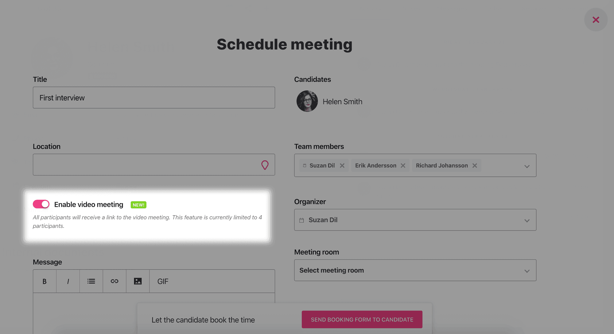 Video meeting