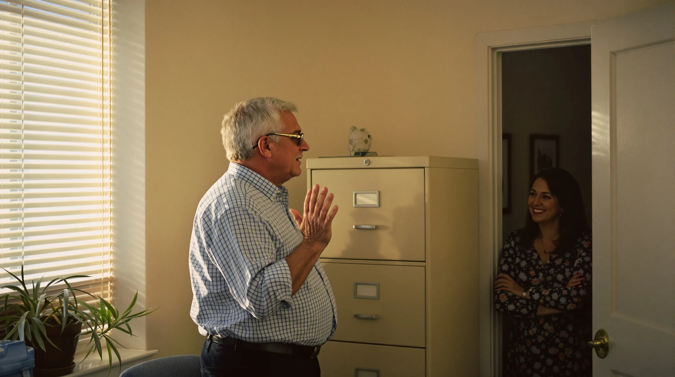 Two Auburn-Washburn HR colleagues talking in the district administrative office