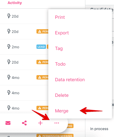 merge candidates bulk