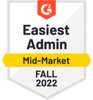 Easiest Admin Mid-Market Fall 2022